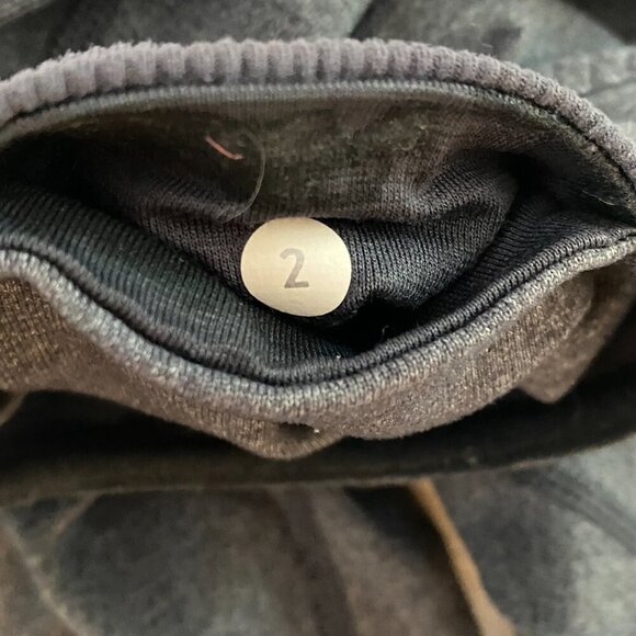 Lululemon yoga pant Women's 2 grey Sequence Groove style pockets athleisure long - Picture 8 of 11